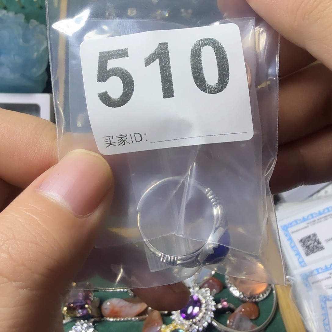 手***2托帕石戒指银S925镶嵌