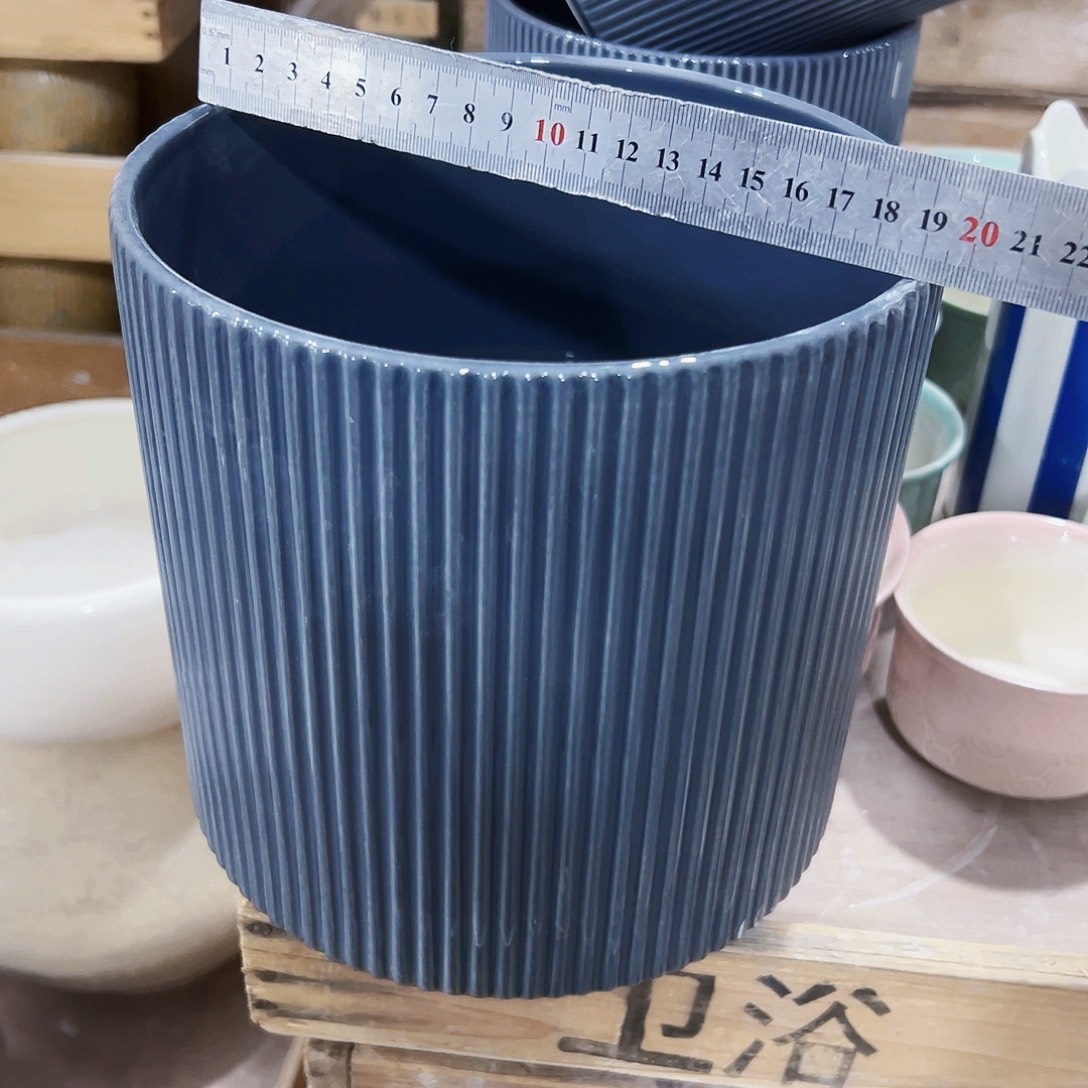 有孔外贸尾单陶瓷花盆凑单10米包邮