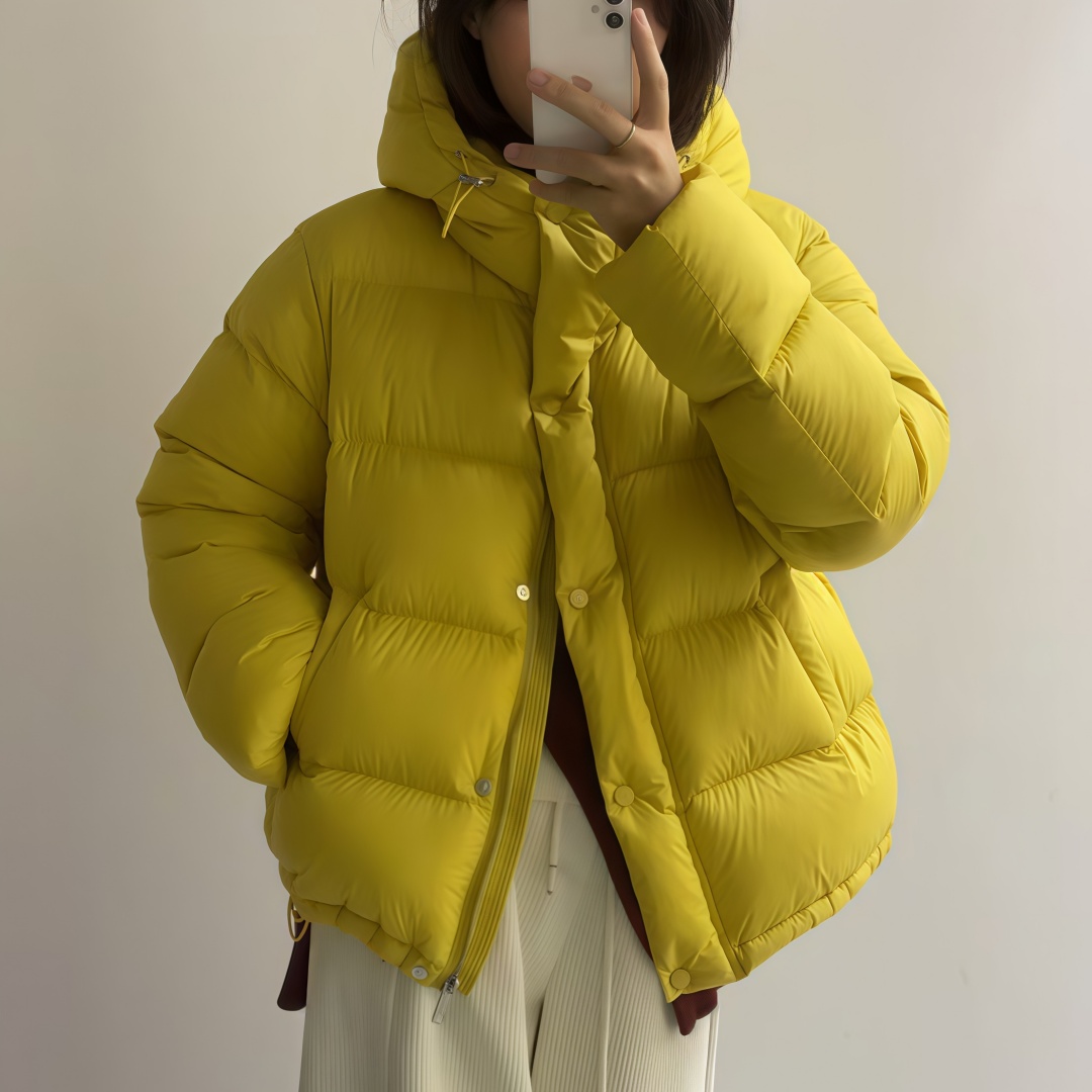 短款云感面料羽绒服女款新标95白鸭绒宽松加厚爆款时尚保暖外套女