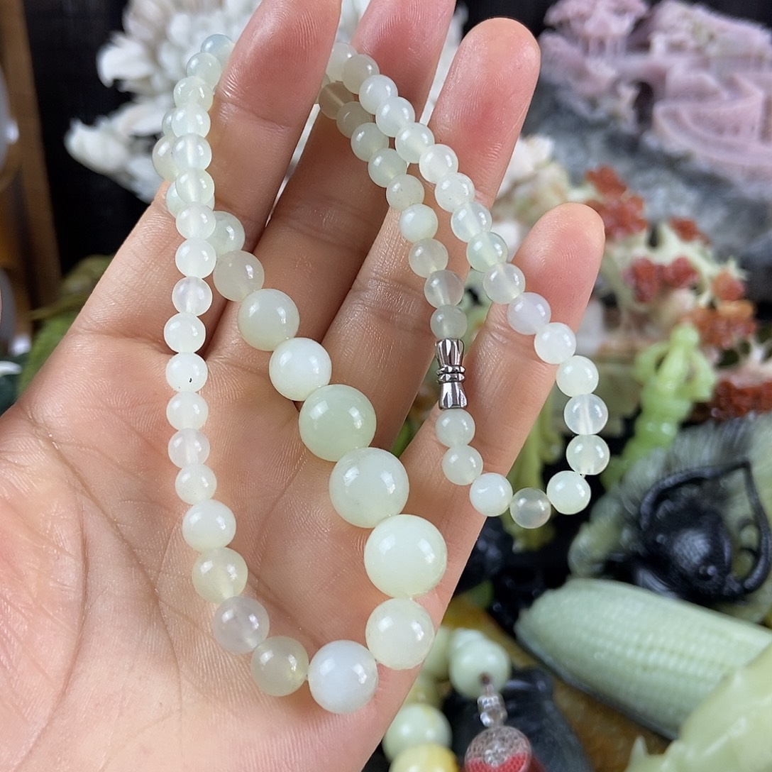 蛇纹石玉合金手把