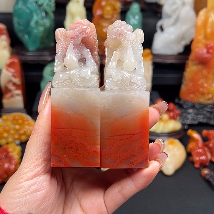 寿山石高山水冻石