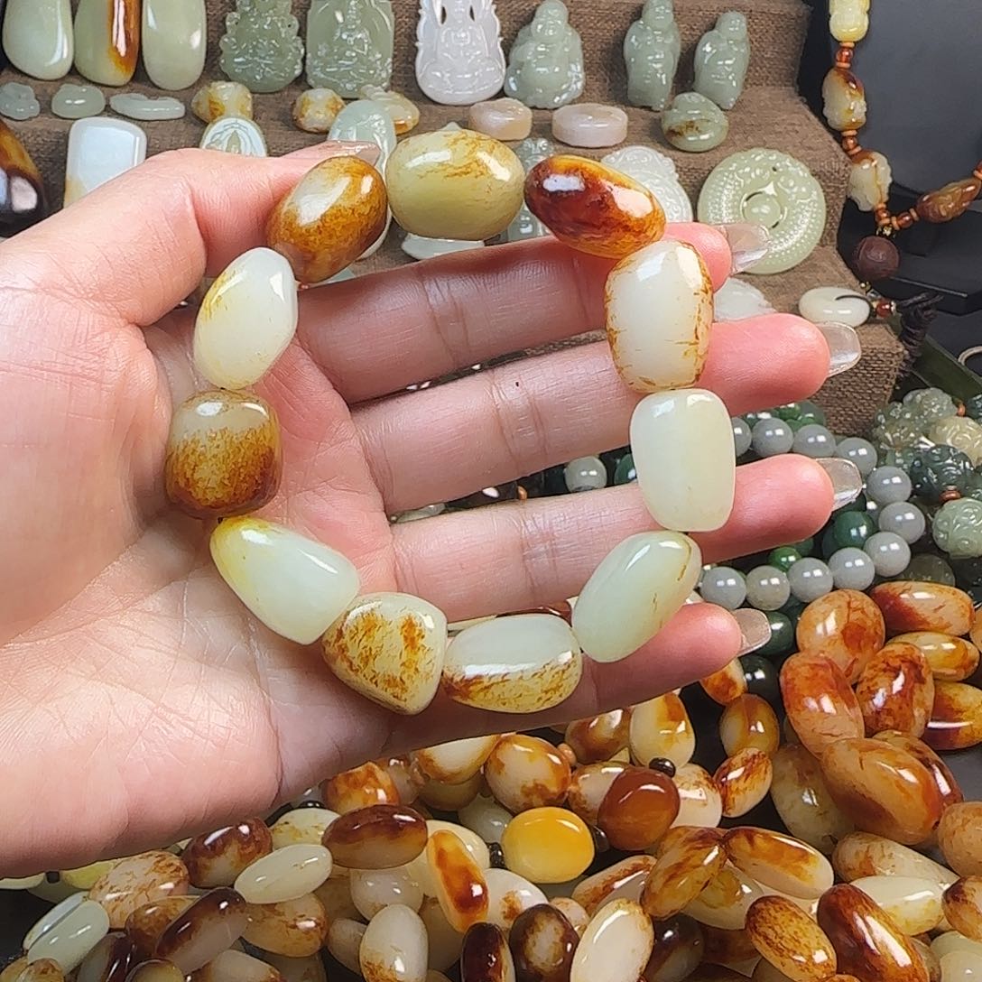 和田玉手串未镶嵌