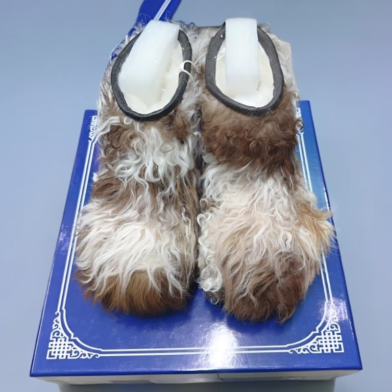 2025新款冬季棕白米奇头可爱时尚