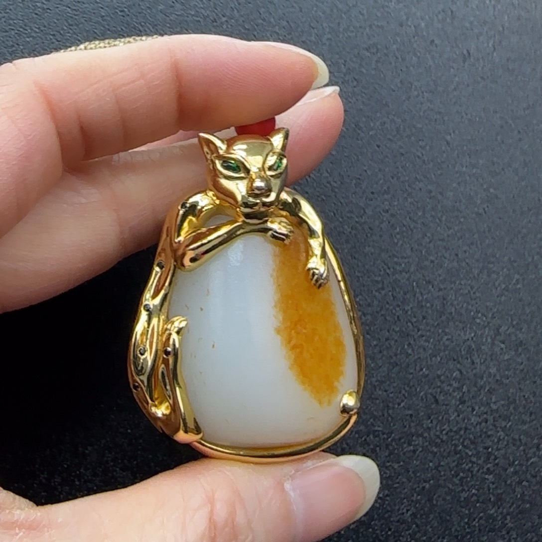 和田玉未镶嵌挂件