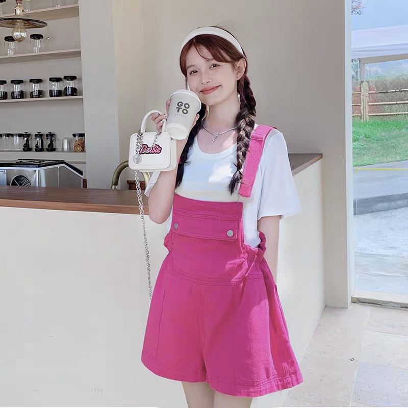 【海宁XM•原创设计】NN970新款背带裤棉质套装设计感休闲显瘦宽松