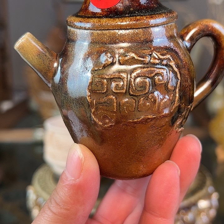 当***当杯757号手捏柴烧壶