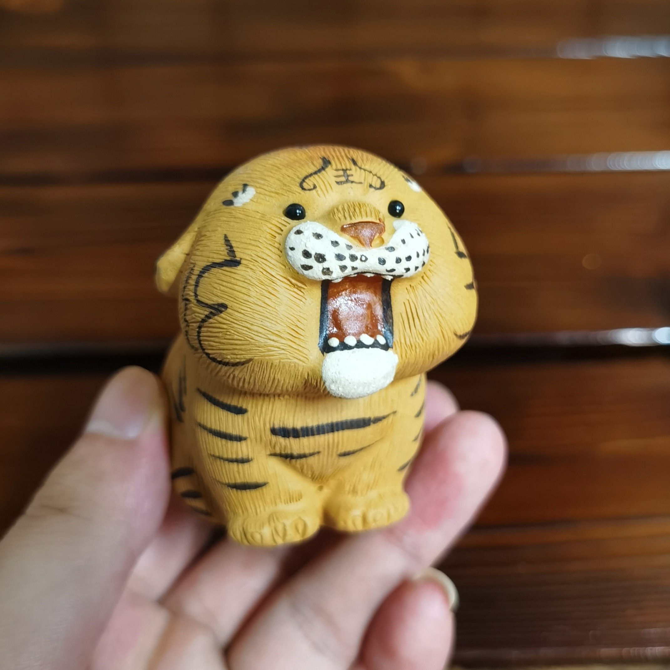紫砂茶宠摆件 惊呆小脑斧