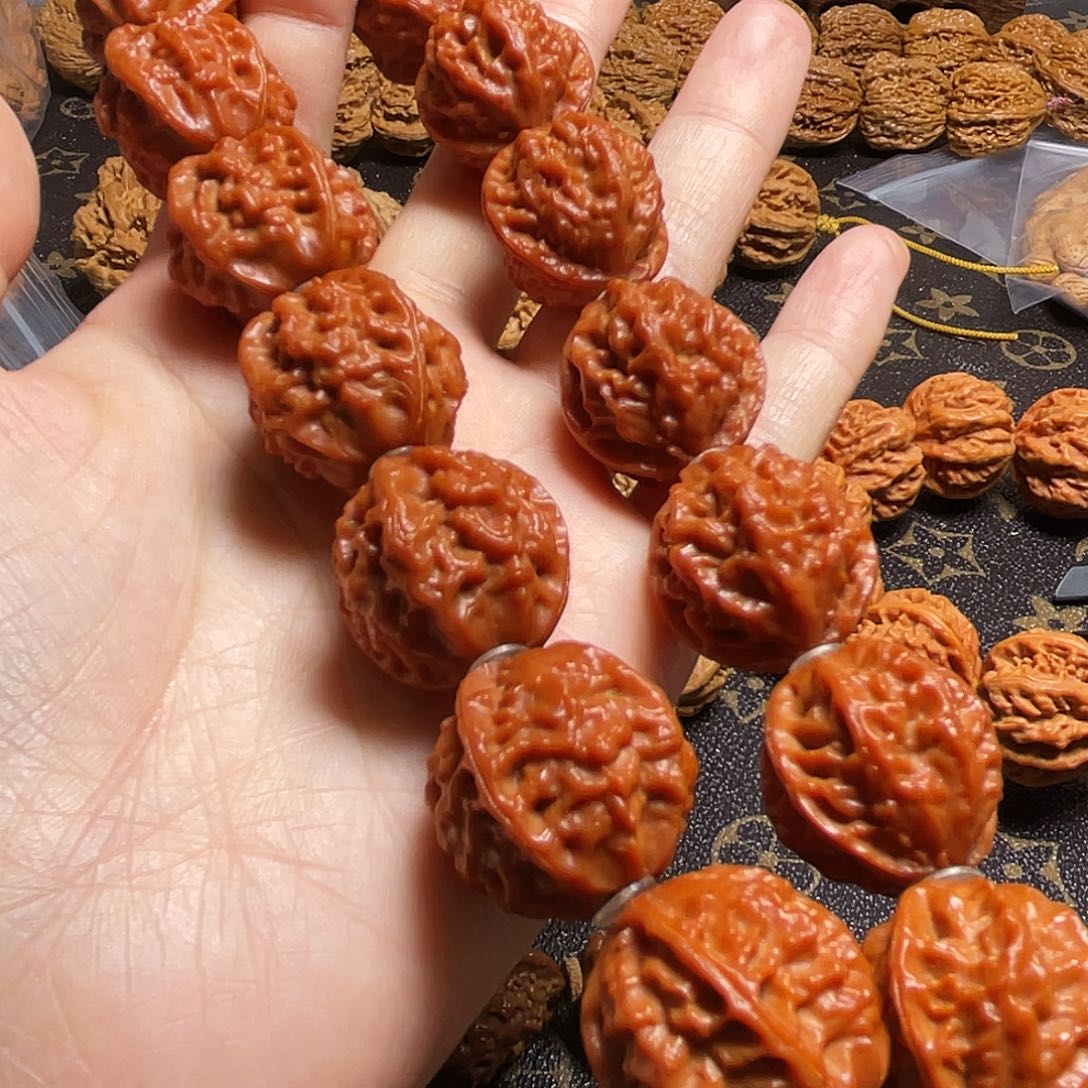 不***༬核桃龙脊红皮手持