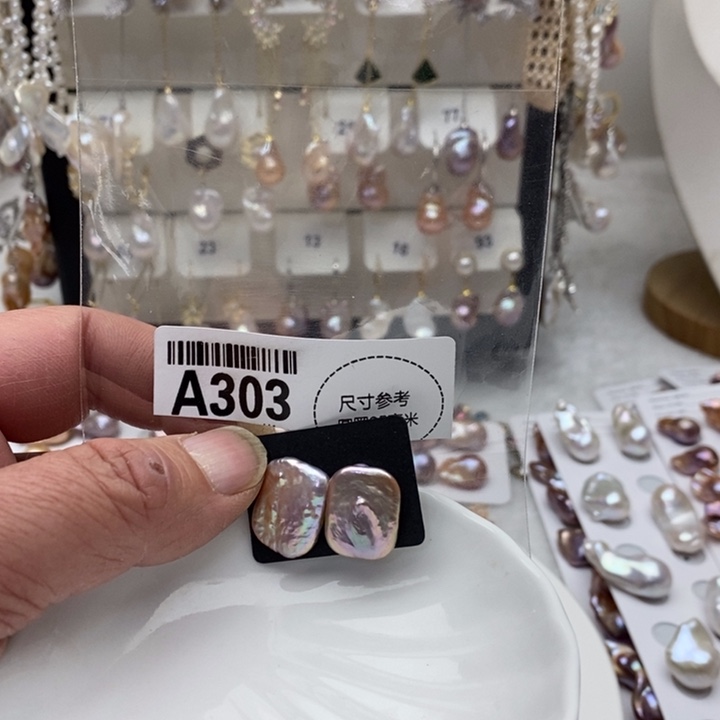 项链银S925镶嵌淡水珍珠303