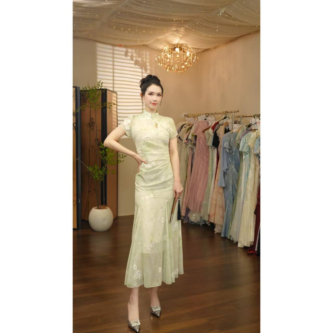 七姐原创-1145（春风拂柳）连衣裙YQ705