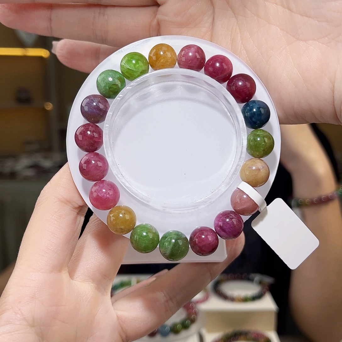 碧玺多样性发一碧玺未镶嵌晛**g