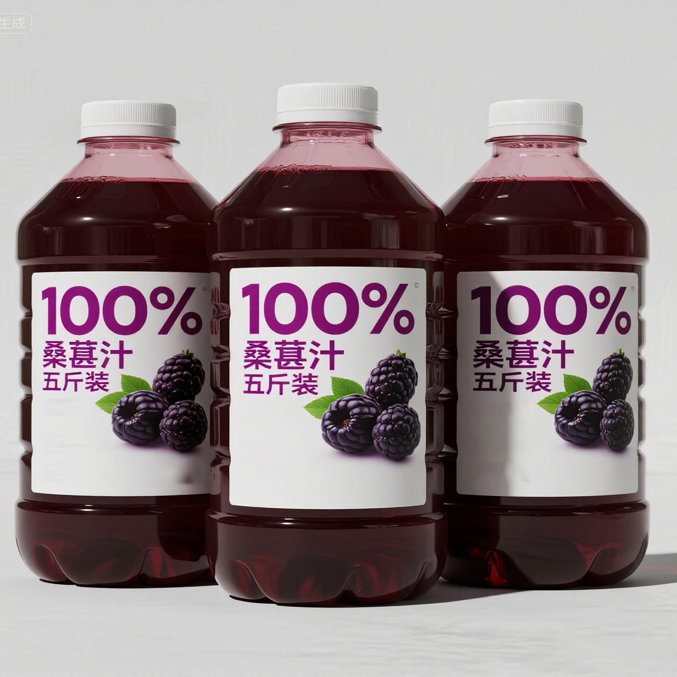 【五斤装】100%NFC桑葚汁839ML饮品商超大桶果汁清爽夏季健康食品