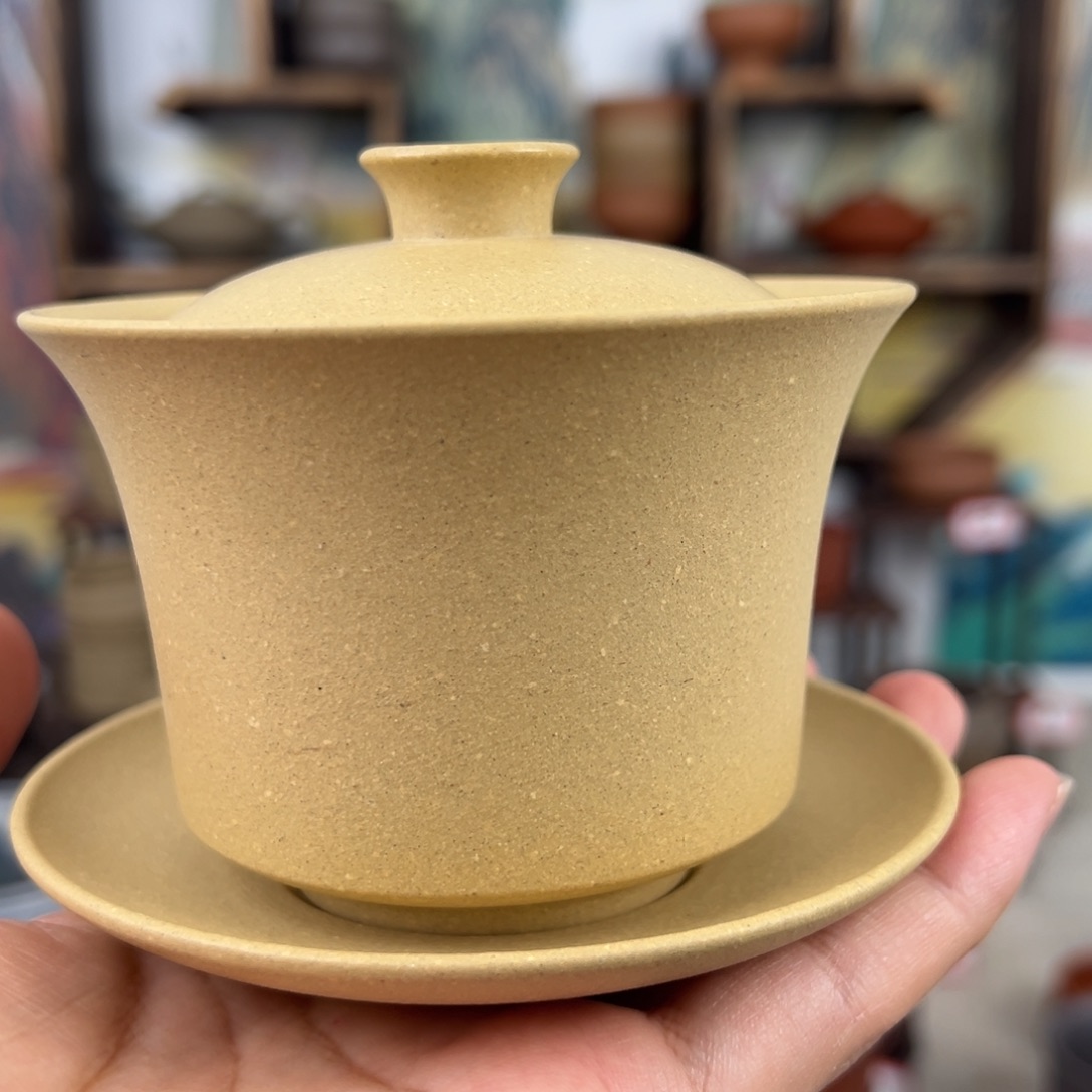 紫砂茶杯拙器甄选，纯原本矿。