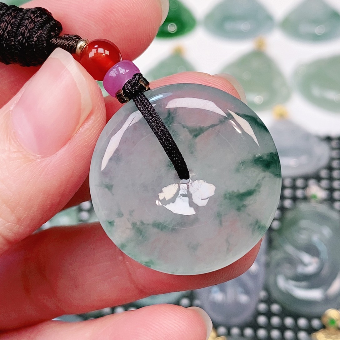 翡翠未镶嵌颈饰28.3/5.7