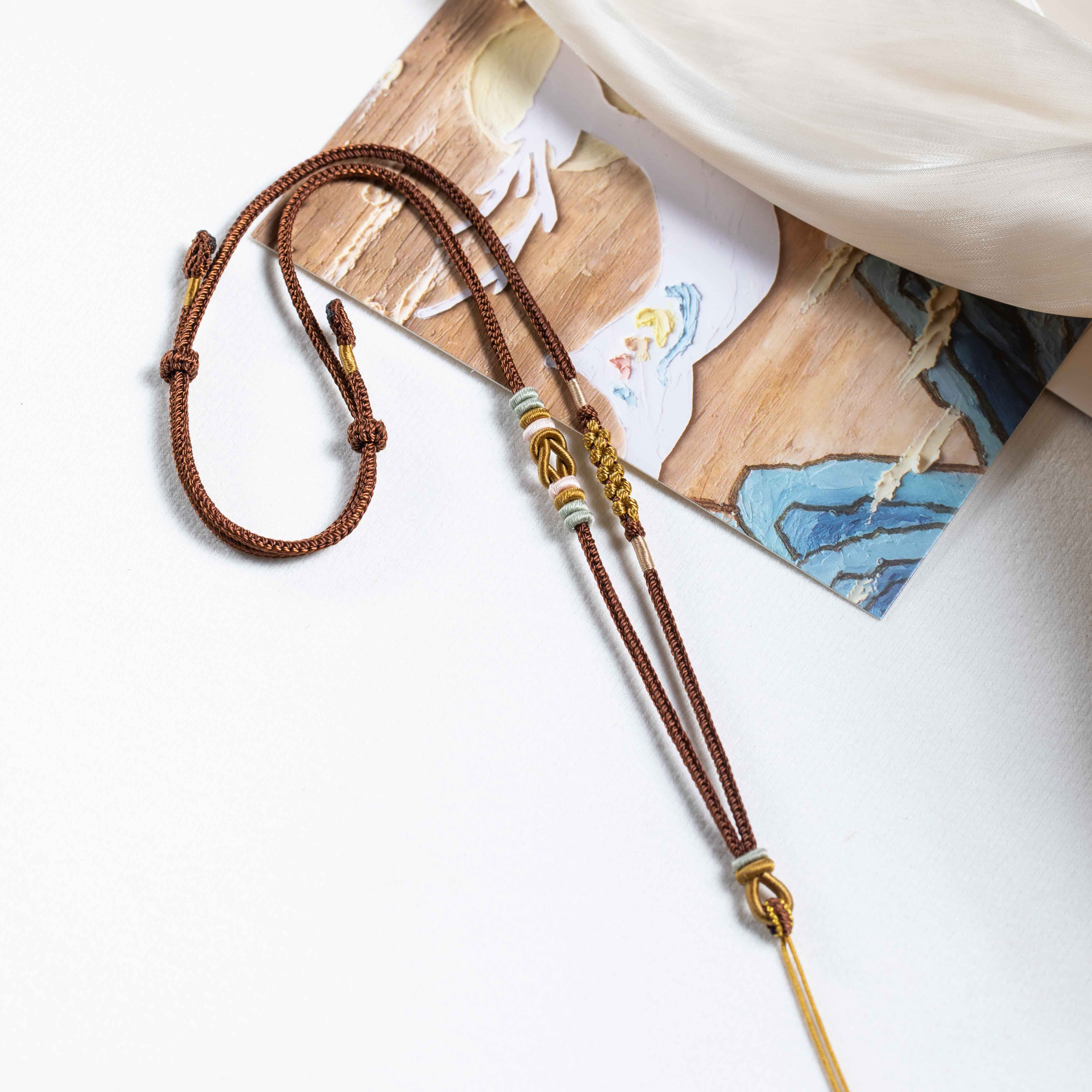 〈绳漫〉纯手工匠心高档编织八股编绳渲染配色吊坠挂绳BG-061