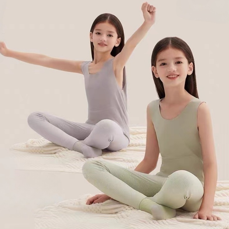 【米果妈】 儿童2025冬季新款时尚加绒护肚护背保暖背心马甲B5272