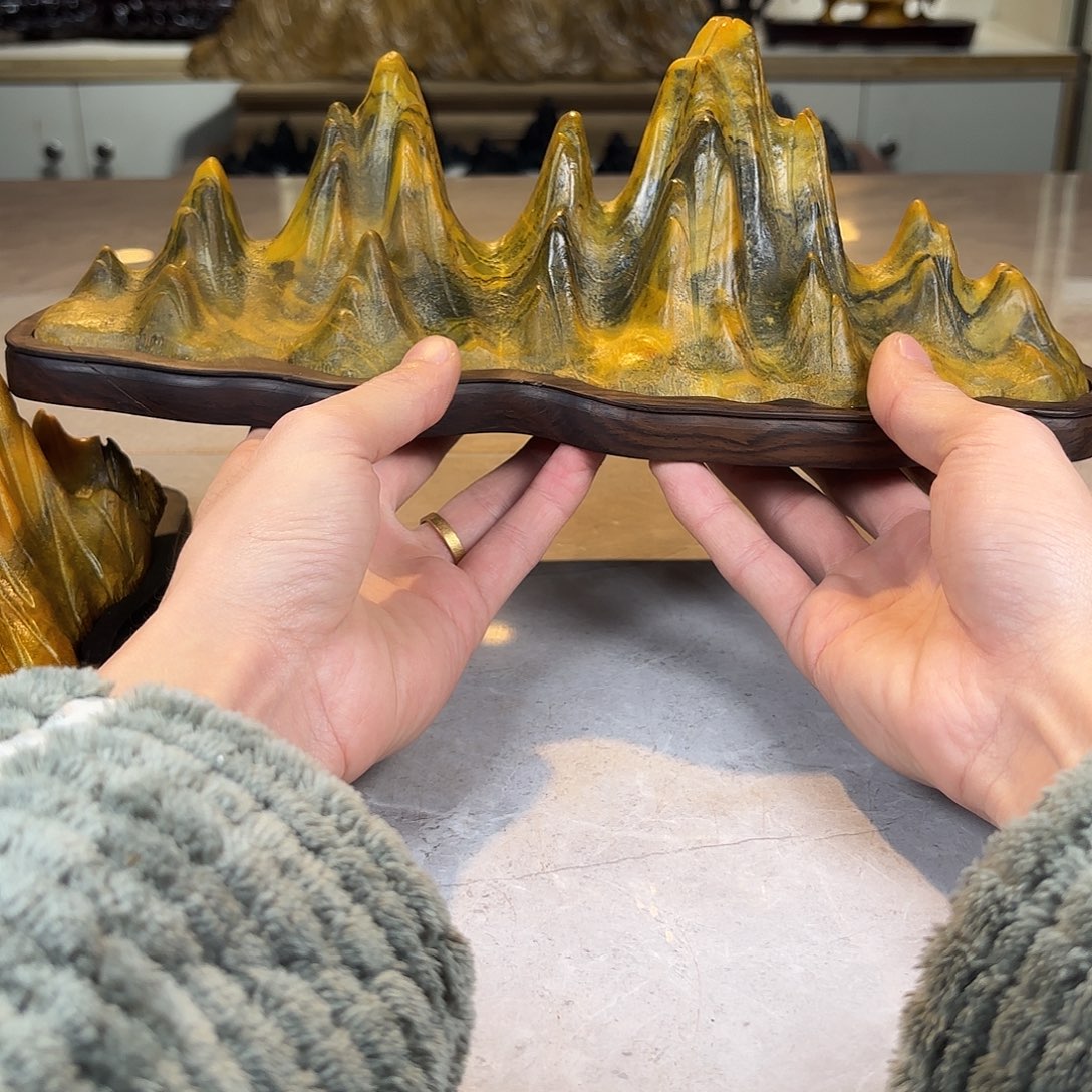 吉***楷灵璧石手工雕刻奇石摆件