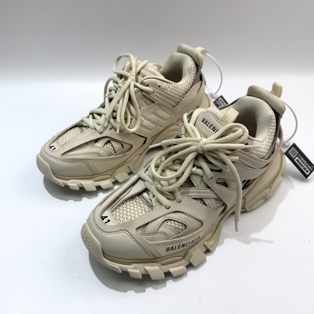 99新 Balenciaga/巴黎世家 41码 米色 track1.0老爹鞋bl0730