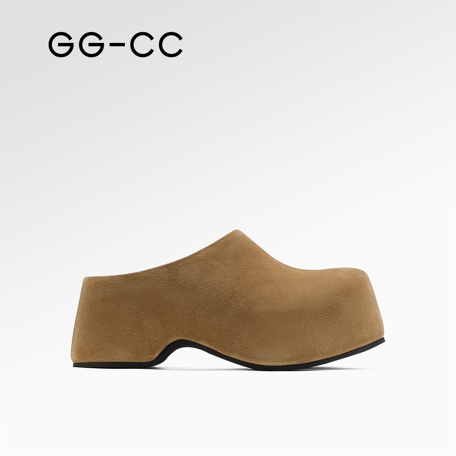 GG-CC【日暮微醺】秋季新款时尚厚底勃肯包头拖鞋外穿半拖鞋0052