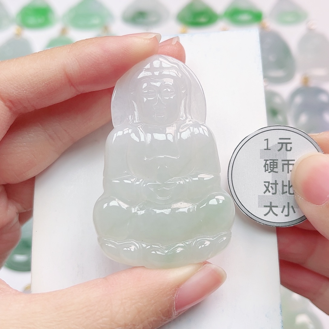 翡翠未镶嵌挂件全场天然A货翡翠