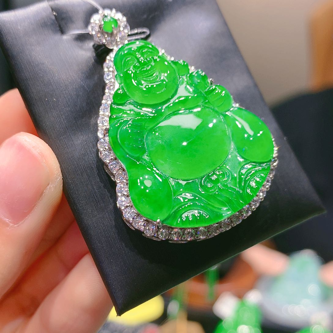 翡翠颈饰银S925镶嵌8甄选qj