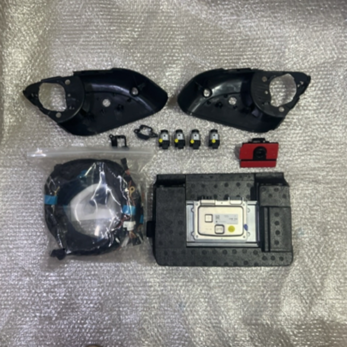 揽巡原厂360全景影像配件套装车载倒车影像后视镜主机摄像