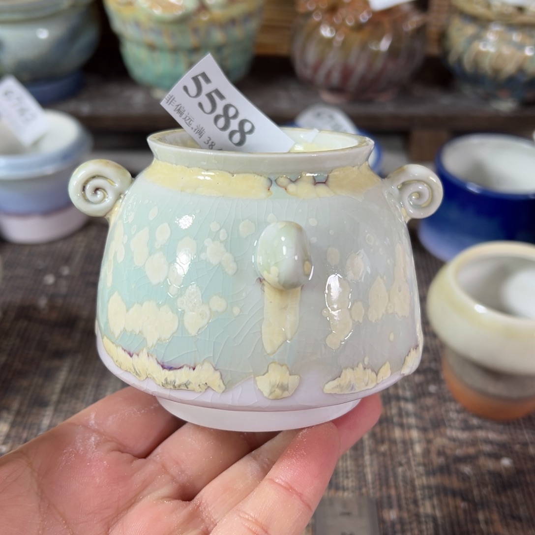 陶瓷景德镇手工花盆