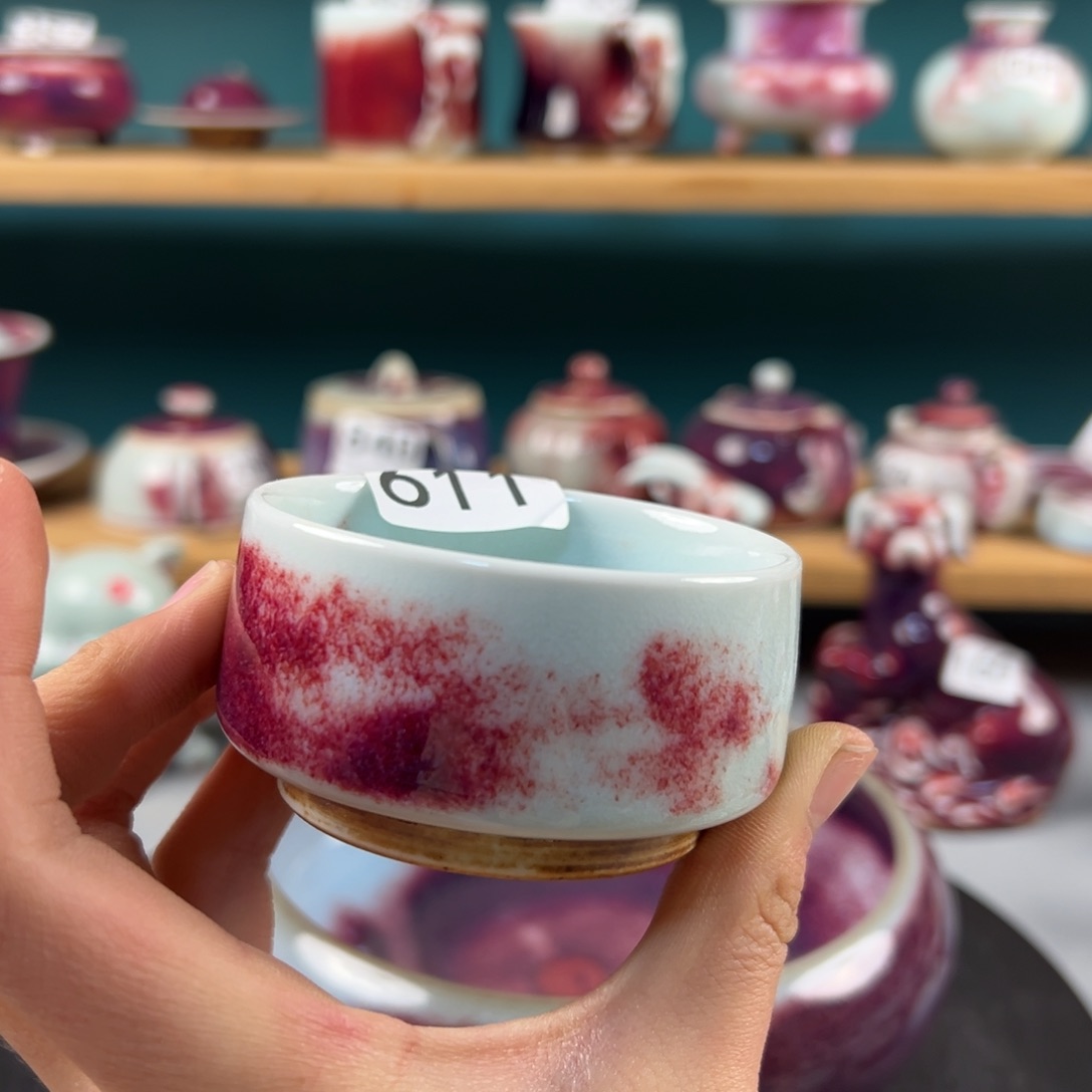 瓷片微瑕主人杯纯手工