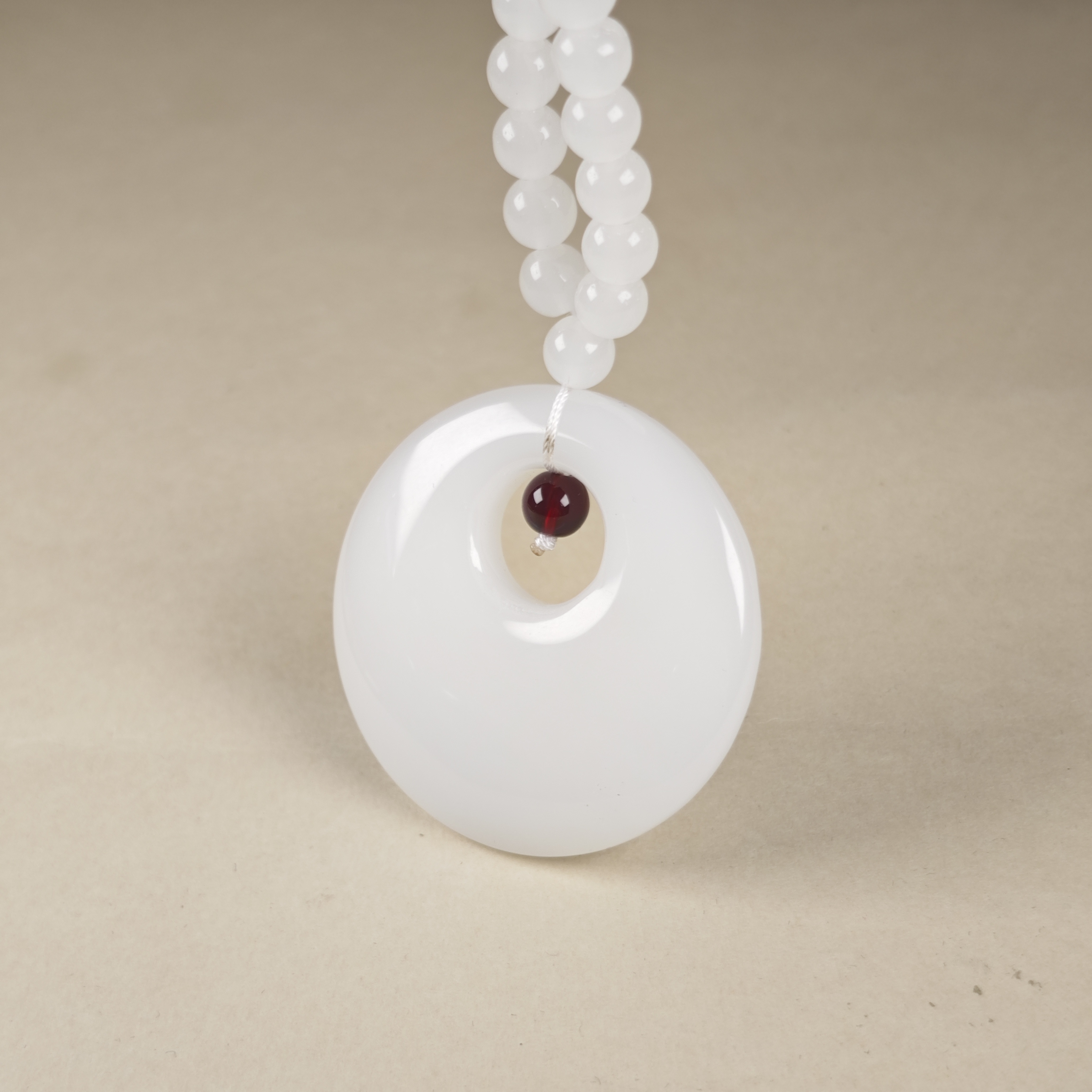 【福气来珠宝】G025-一级杨高白精美吊坠-多样性发其一