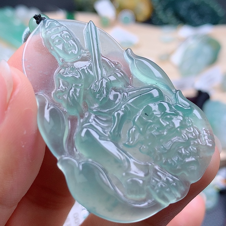 【闪购商品】翡翠颈饰未镶嵌我****叔翡翠吊坠