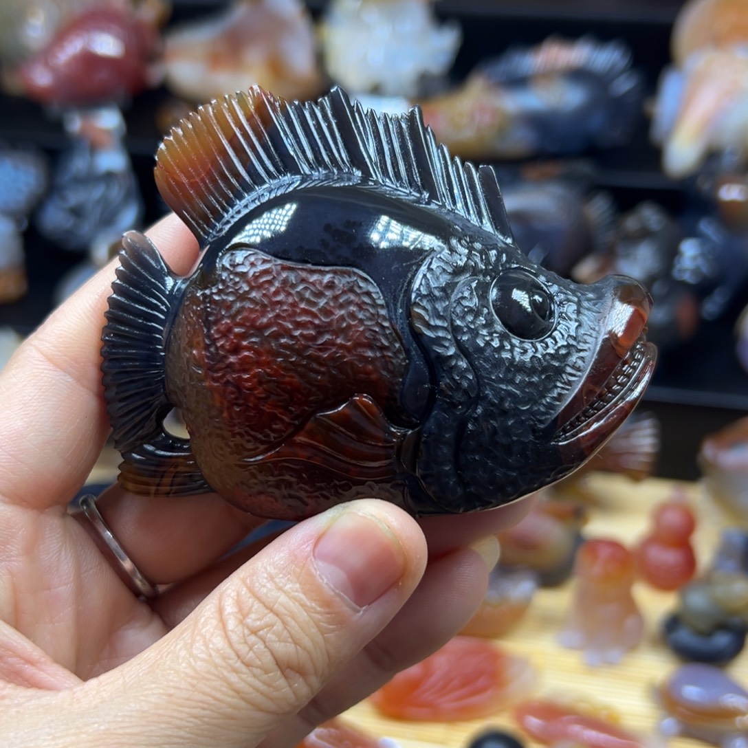 玛瑙/玉髓未镶嵌吊坠