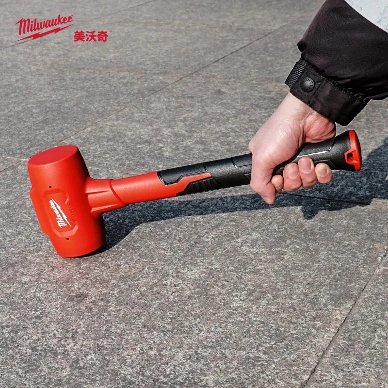 美沃奇milwaukee进口无弹力锤橡胶锤瓷砖安装锤橡皮锤皮榔头