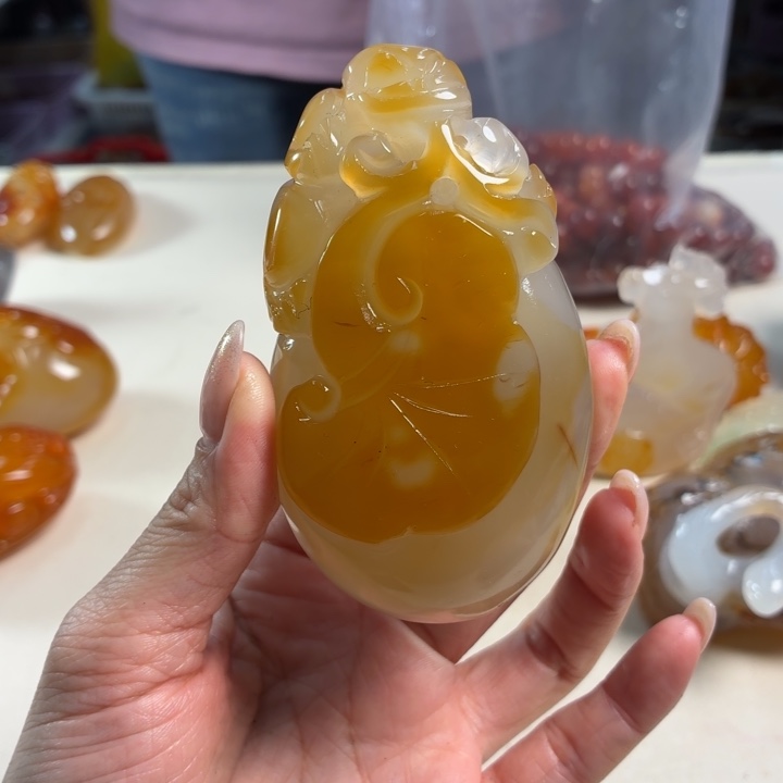 玛瑙/玉髓未镶嵌吊坠(不含链)