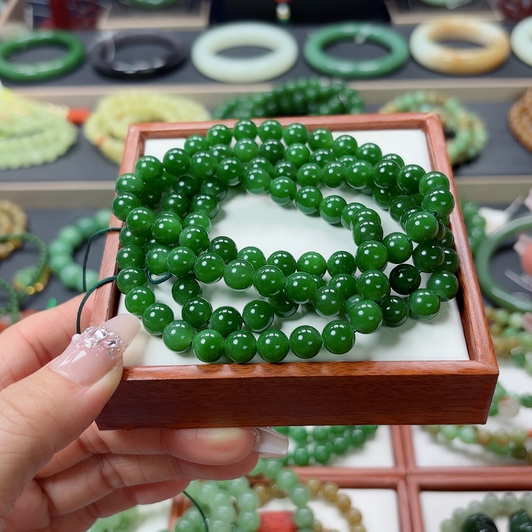 和田玉手链未镶嵌焱*?