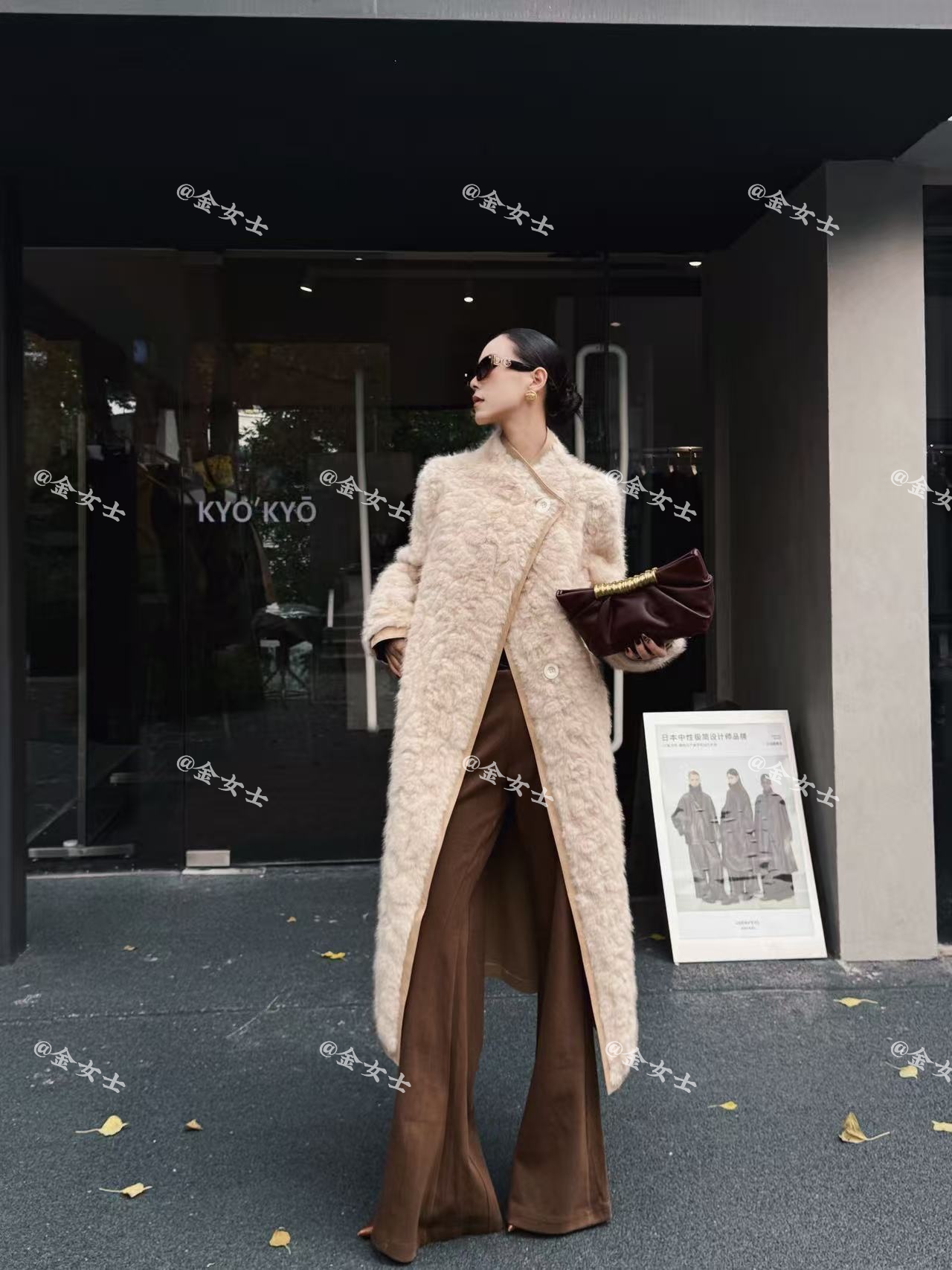 25年新款大气高级感双面穿小胡羊长款毛毛外套-38