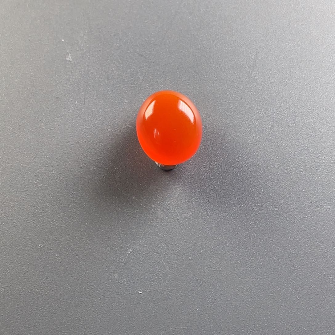 南红玛瑙天然原矿杨柳冰红戒面未镶嵌用****1