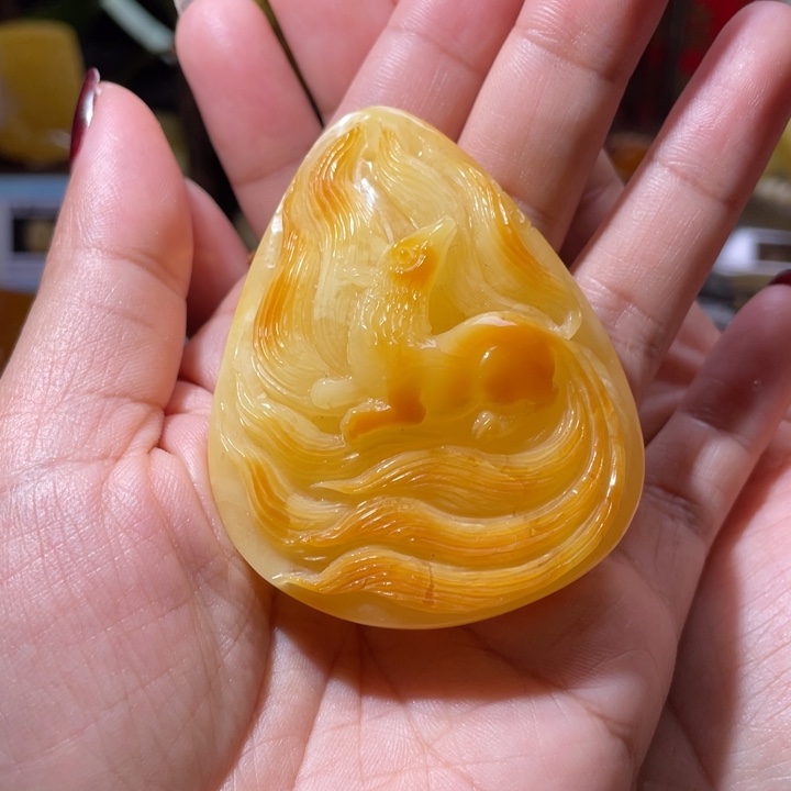 琥珀吊坠(不含链)未镶嵌