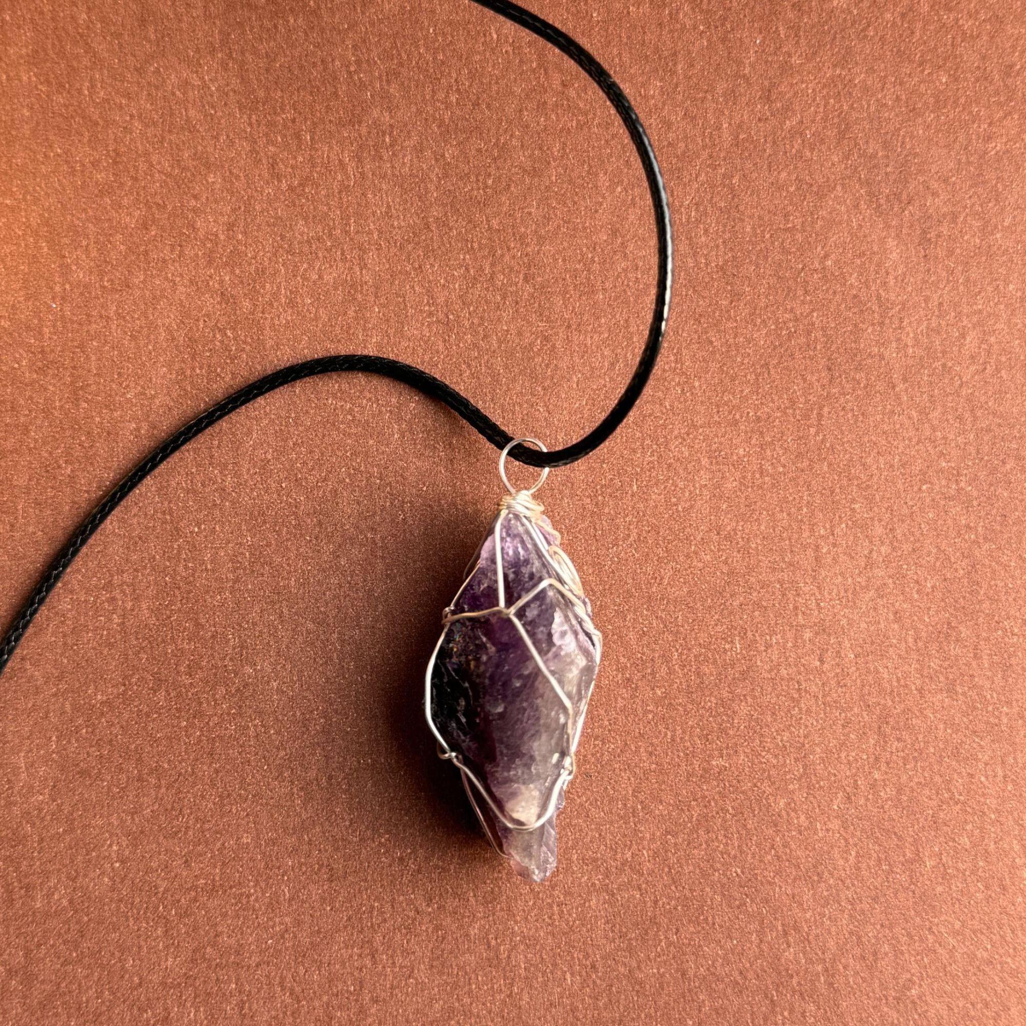 原石项链 毛衣链