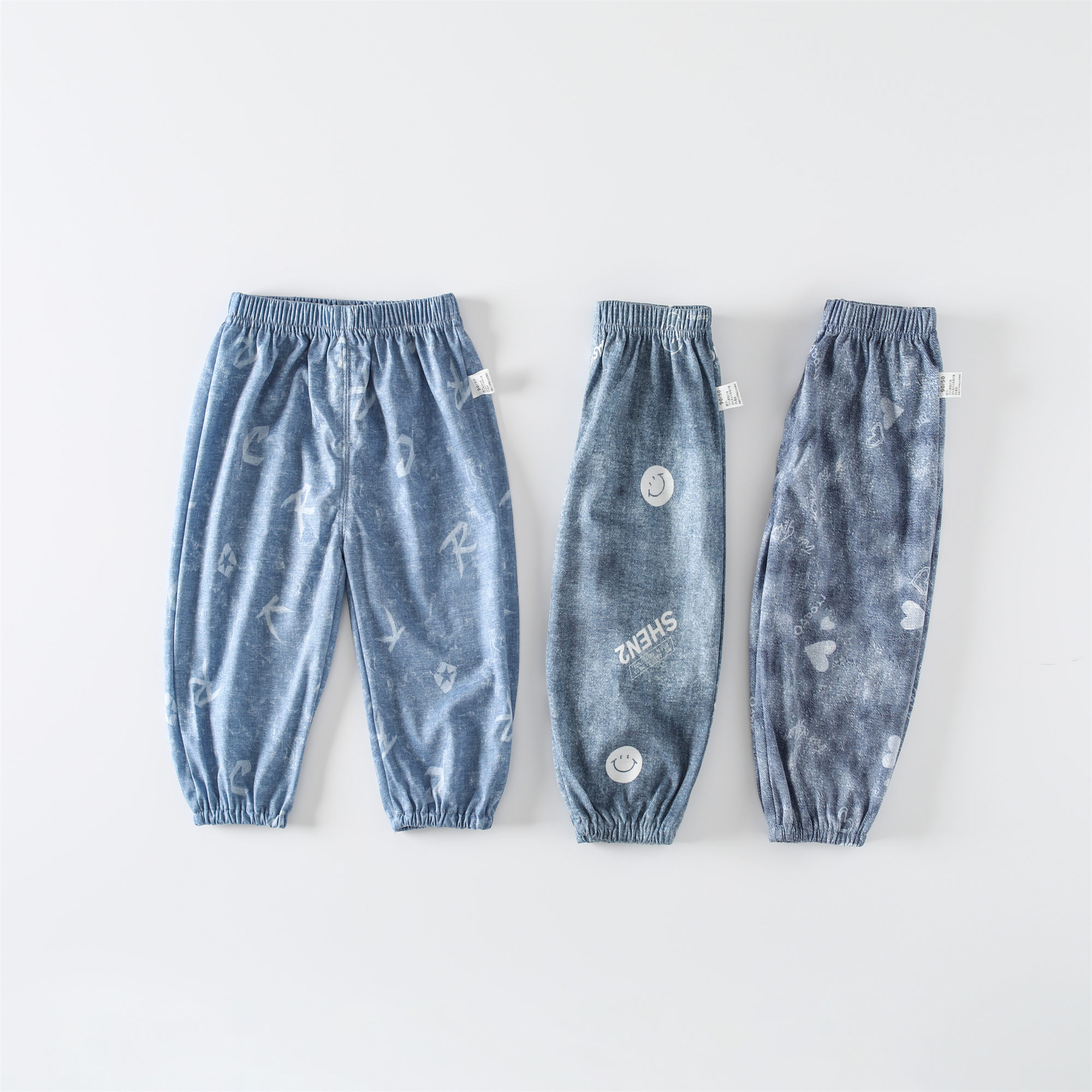 儿童休闲防蚊裤夏季新款儿童裤子中小男女童时尚百搭洋气02