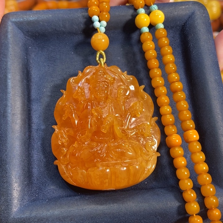 蜜蜡颈饰未镶嵌蜜蜡