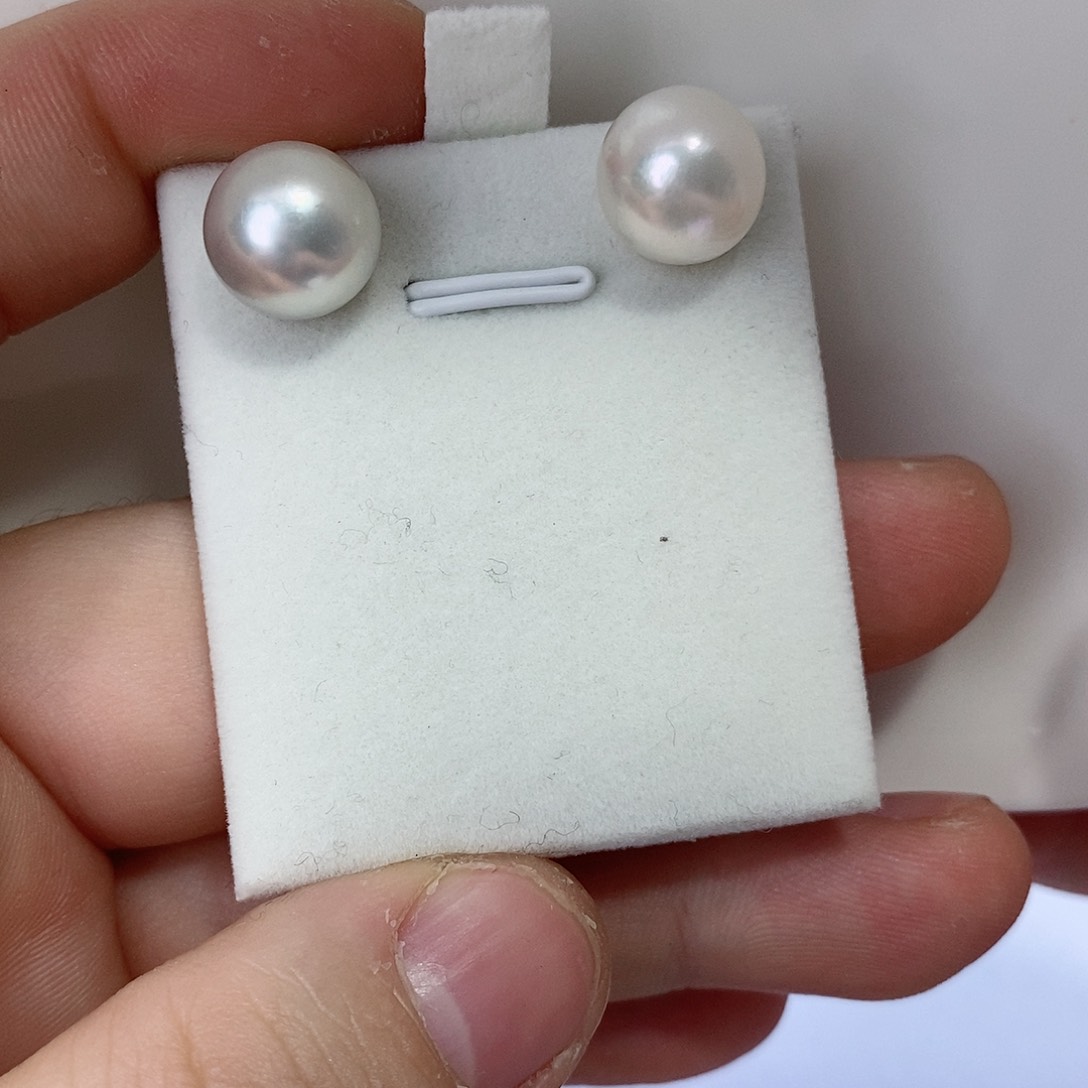 海水珍珠耳饰18K金镶嵌