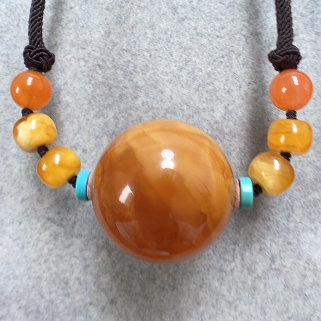 未镶嵌蜜蜡项链蜜蜡锁骨