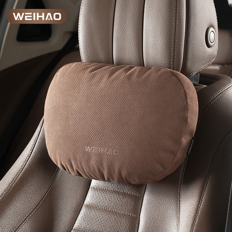 G古★翻毛绒面原装品质工艺汽车头枕腰靠柔软舒适透气加装车型通用