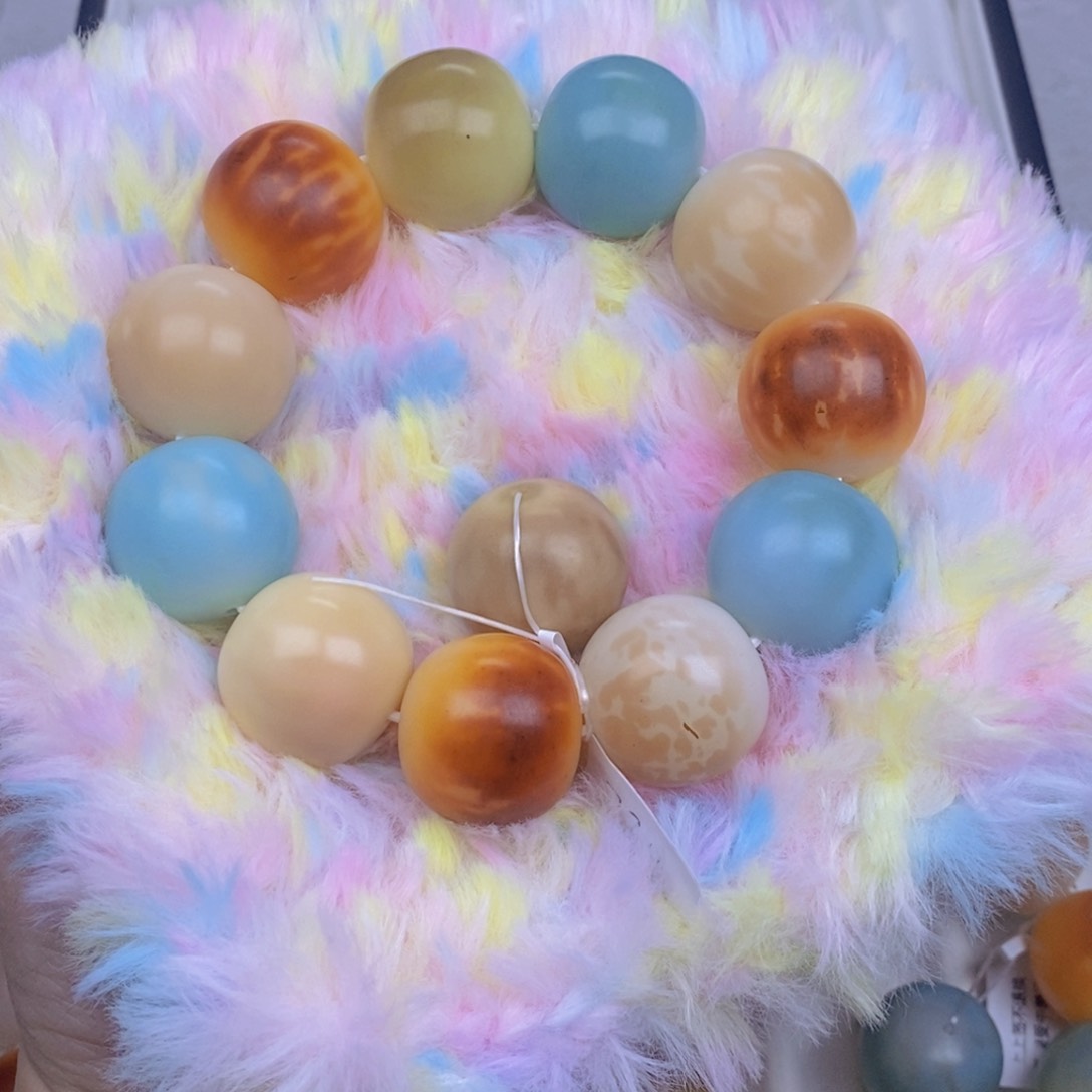 菩提根/象牙果手串色*色 中瑕 不退换