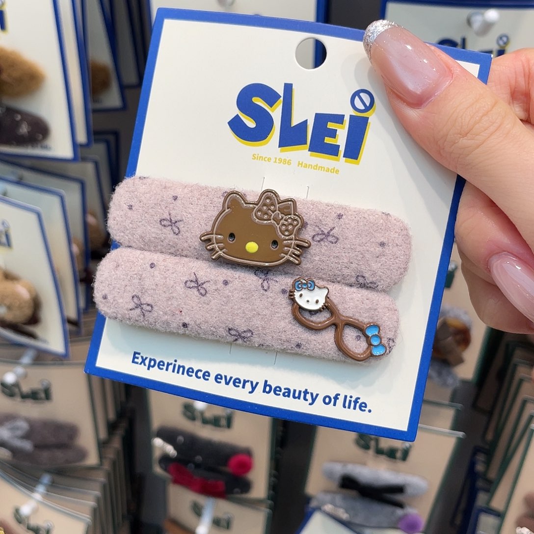 布艺非金属粉色方形Kitty