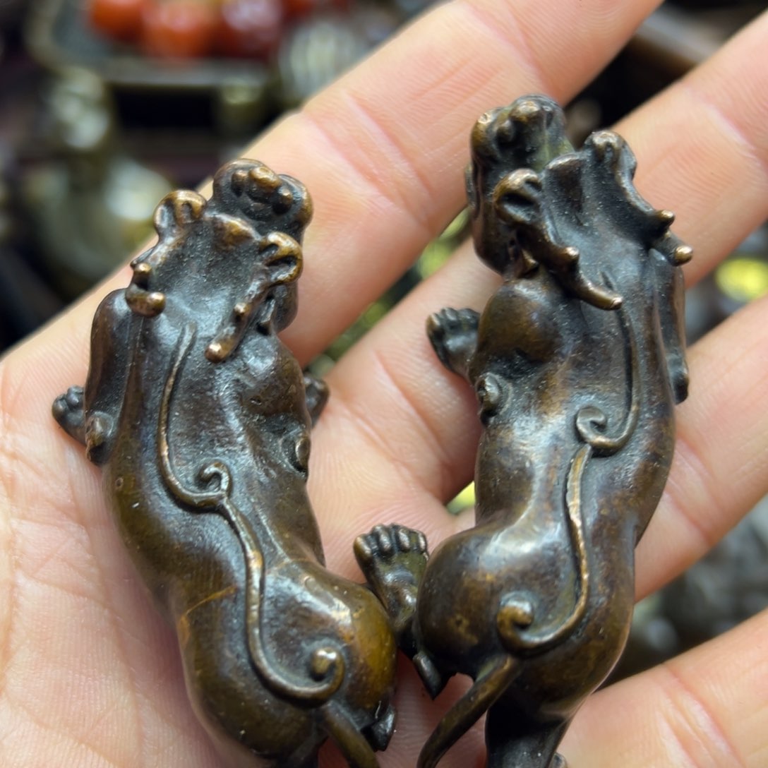 铜摆件欢迎欢迎你