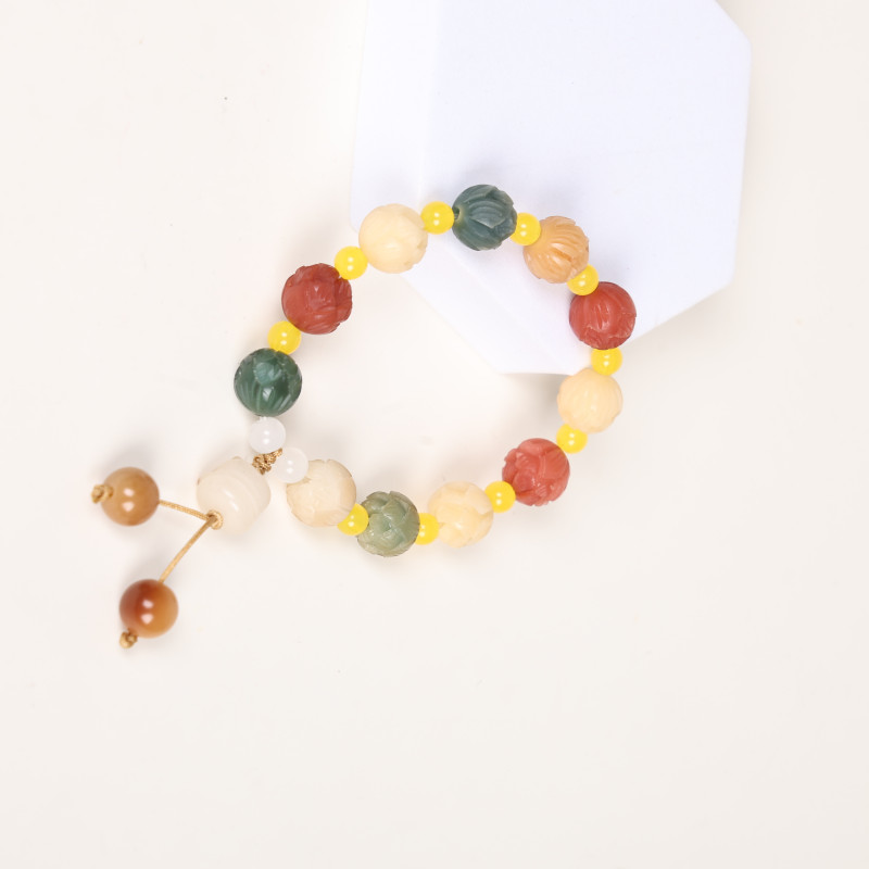 MK033无礼盒有钱花菩提原创设计单圈手串女生款