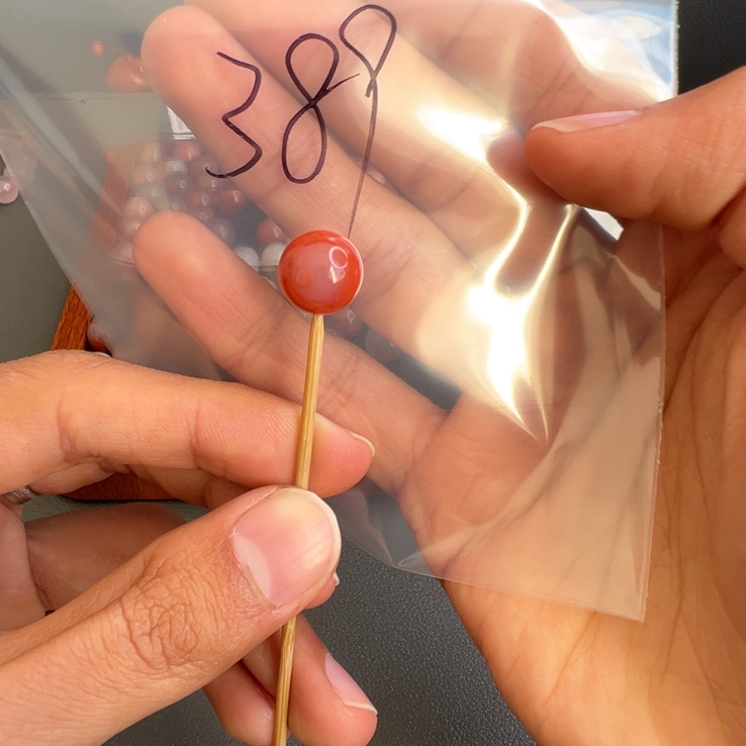 南红玛瑙未镶嵌389号南红单珠12+