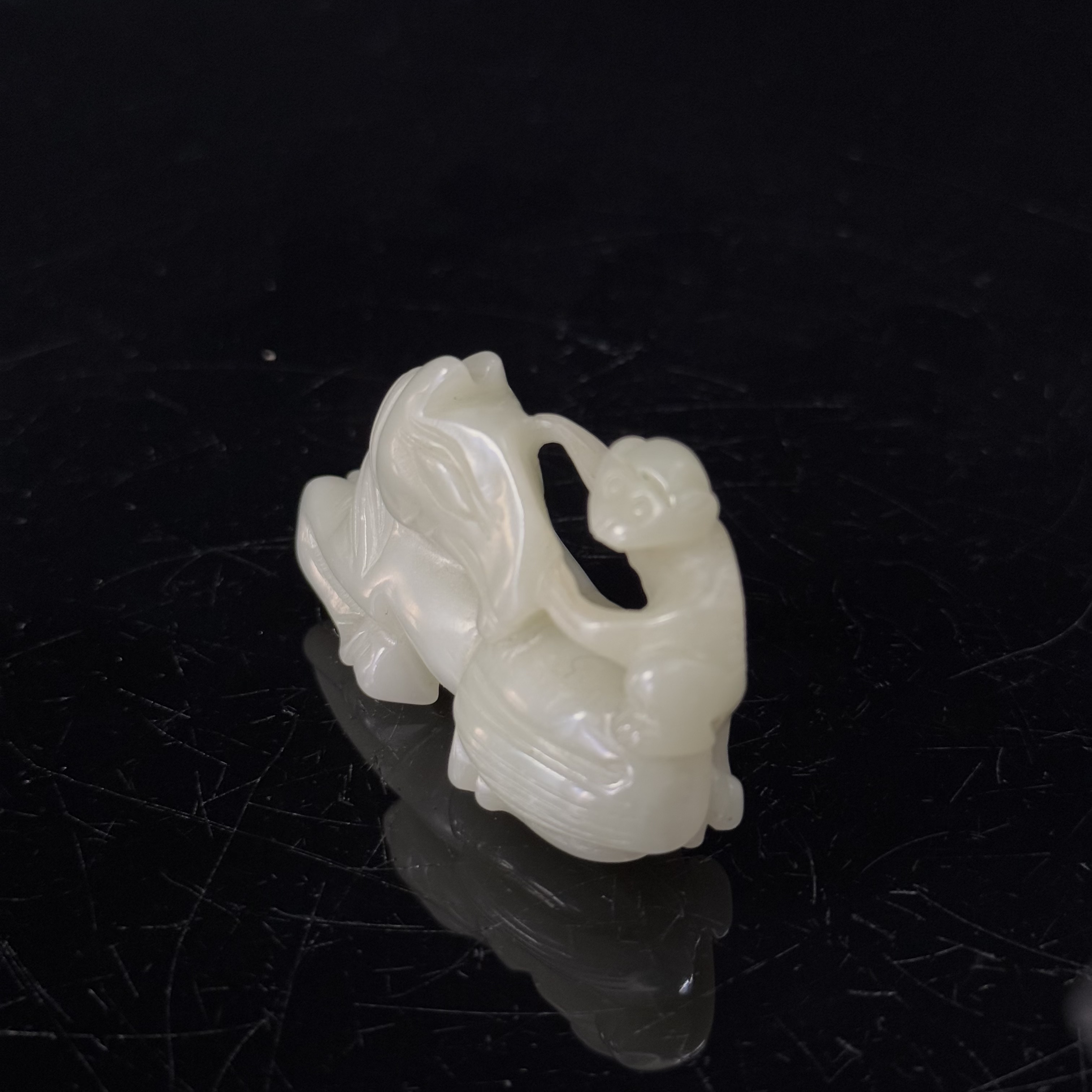 清代和田玉马上封侯