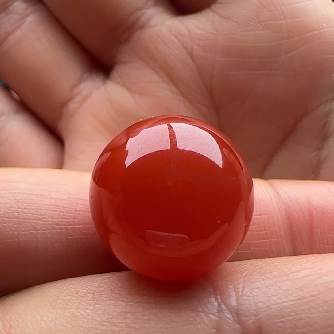 南红玛瑙圆珠17.8未镶嵌